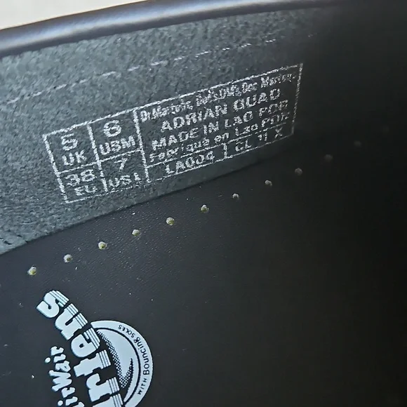 Dr Martens Adrian Quad Platform Tassel Loafers Black Leather- Unisex M6, W7 - Picture 8 of 10